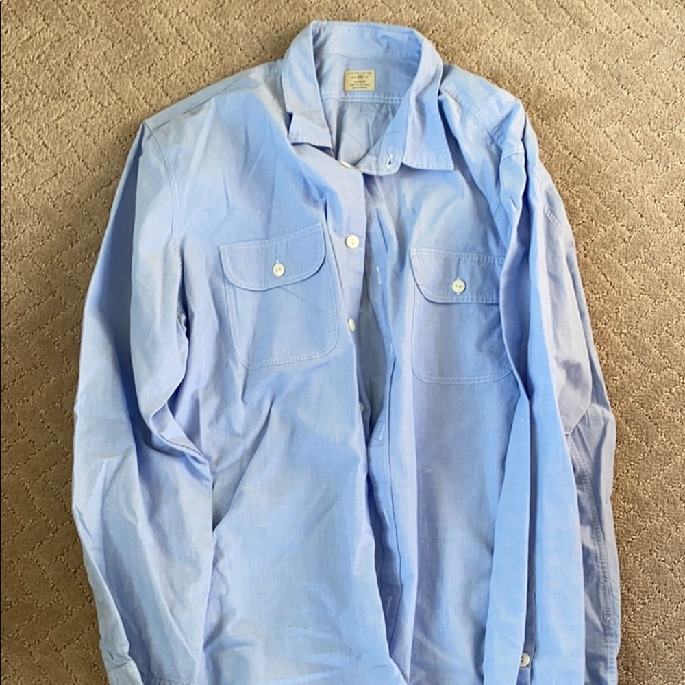 J Crew chambray button down shirt